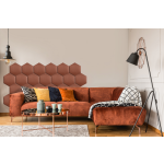 Upholstered Panel Dirty Pink